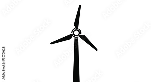 wind turbine on white background