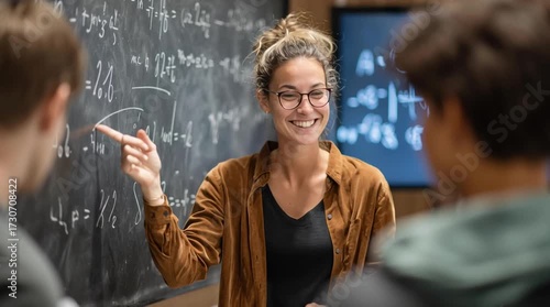 Engaging math lecture classroom educational content interactive environment teacher's perspective learning concepts
