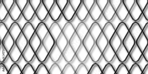 Geometric monochrome simple seamless pattern. Mesh seamless pattern vector texture for web. Black mesh texture isolated on white background, clipping path. EPS 10. Wire mesh vector illustration. 