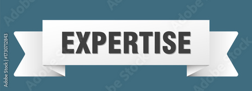expertise ribbon isolated on transparent background. expertise ribbon