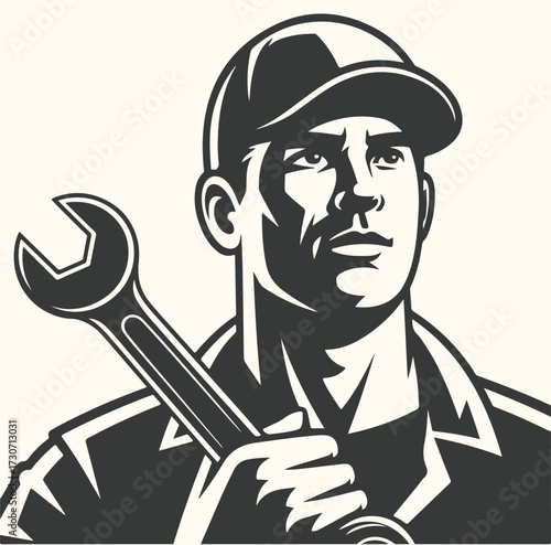 Vector art of two stylized hands, one black and one white, holding vinyl records, representing music and sound