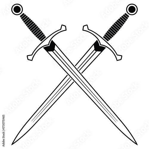 two crossed swords