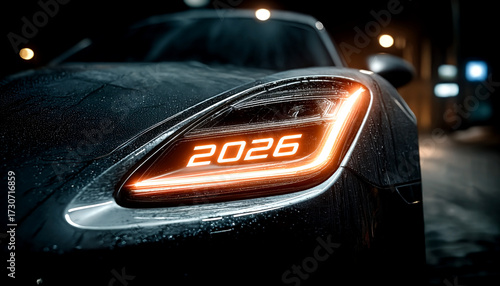 2026 Car Headlight Illuminated