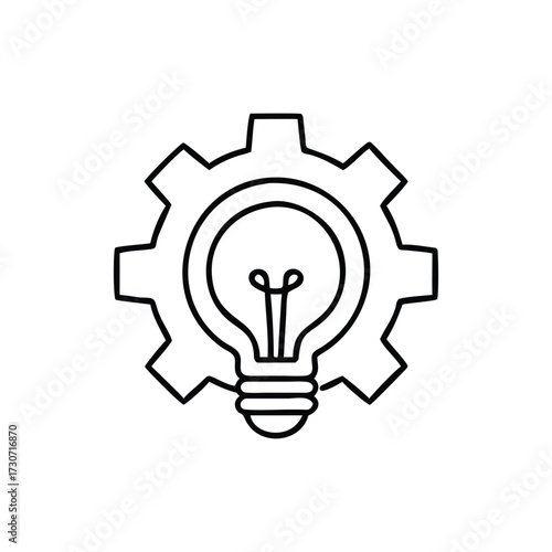 Simple line art icon of a rubber stamp with a handle