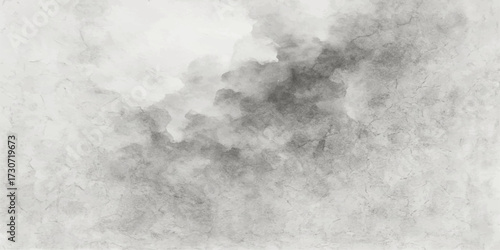 Abstract dark grunge paper texture with black and white sky and fog