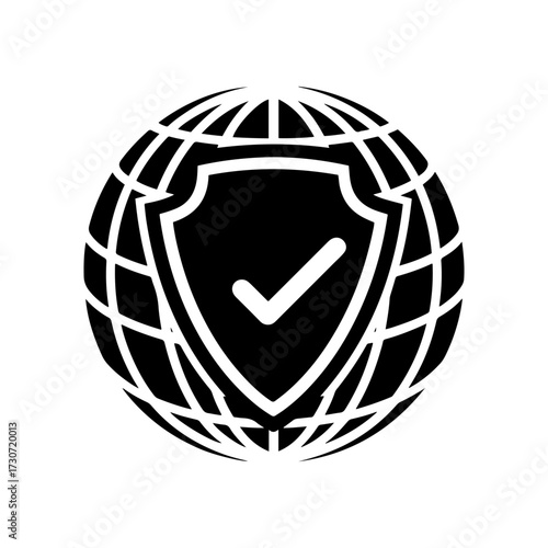 global cyber security data protection vector