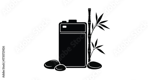 vector illustration of a set of different types of batteries