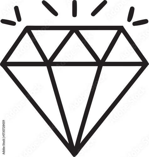Geometric pattern vector illustration of a diamond shape structure with connecting lines on a black background