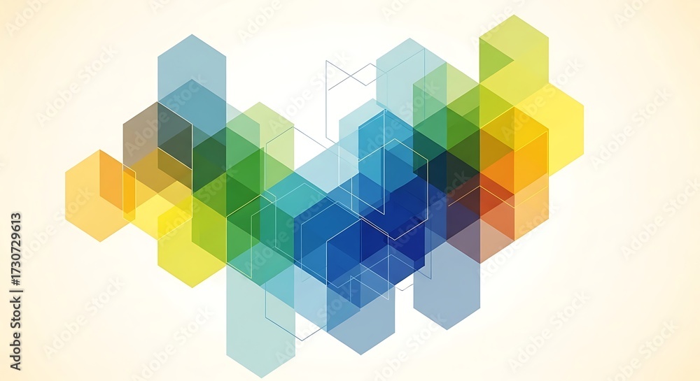 Fototapeta premium Abstract Geometric Shapes Design.