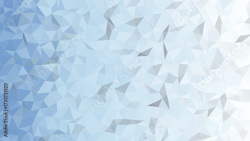 Blue abstract geometric low poly background with gradient