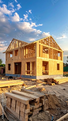 House Under Construction Exterior.