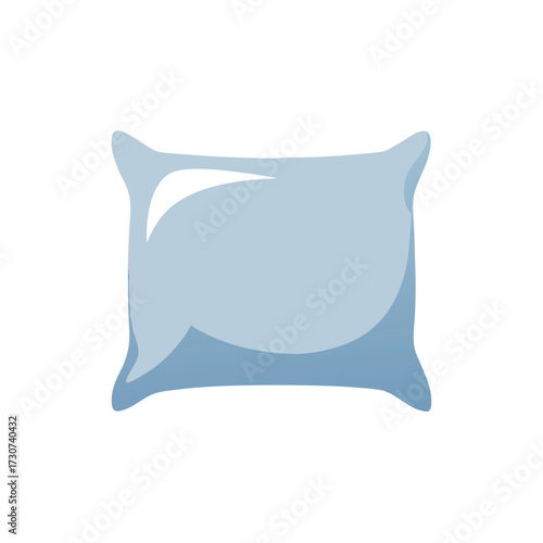 Minimal pillow cushion blank design vector mockup simple home decor template with white background  