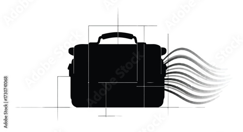 travel suitcase vector illustration