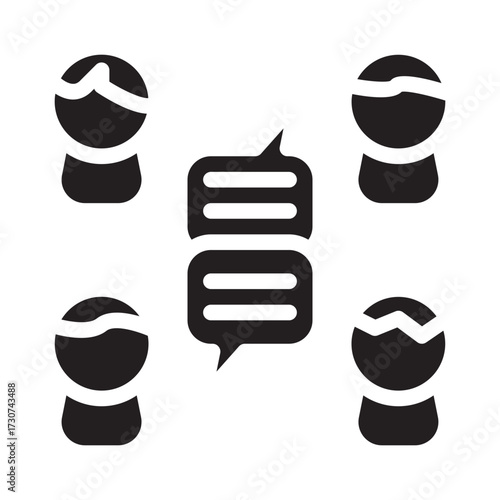 Group Chat Solid Icon