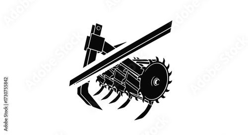 vector illustration of a shotgun