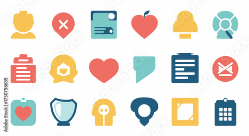 set of medical icons
