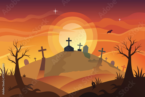 silhouette of a camel in the desert