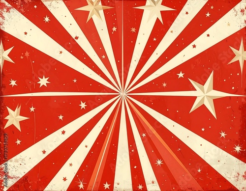 Retro circus backdrop