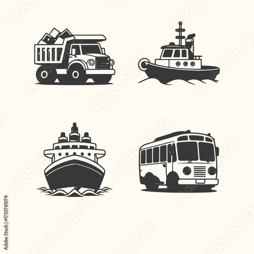 Vector art of collection of american patriotic symbols including eagles, uncle sam hats, liberty bells, and fireworks, isolated on a, perfect for holiday designs