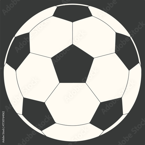 Vector art of a classic dark gray wingback armchair with a white cushion, casting a subtle shadow on a light beige background, representing comfort and traditional home decor