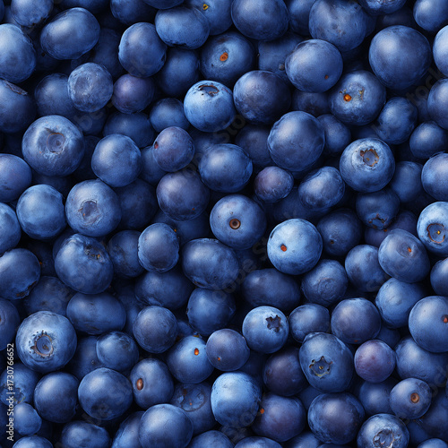 Blueberry Overhead Shot Seamless Banner Poster Background Wallpaper