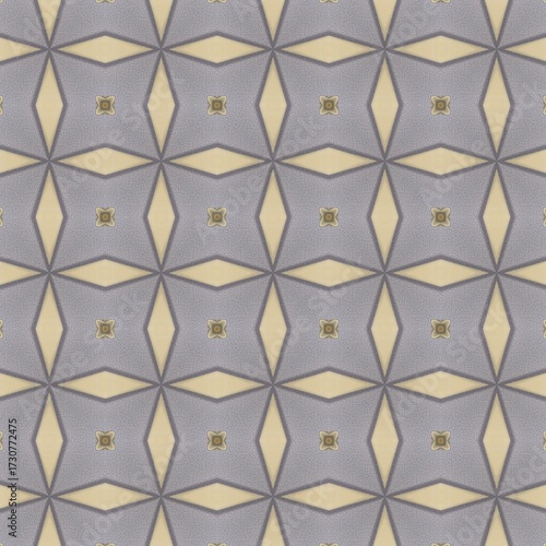 Stylish geometric pattern with calming grey and soft yellow for modern interiors, creating a peaceful and sophisticated atmosphere in your home