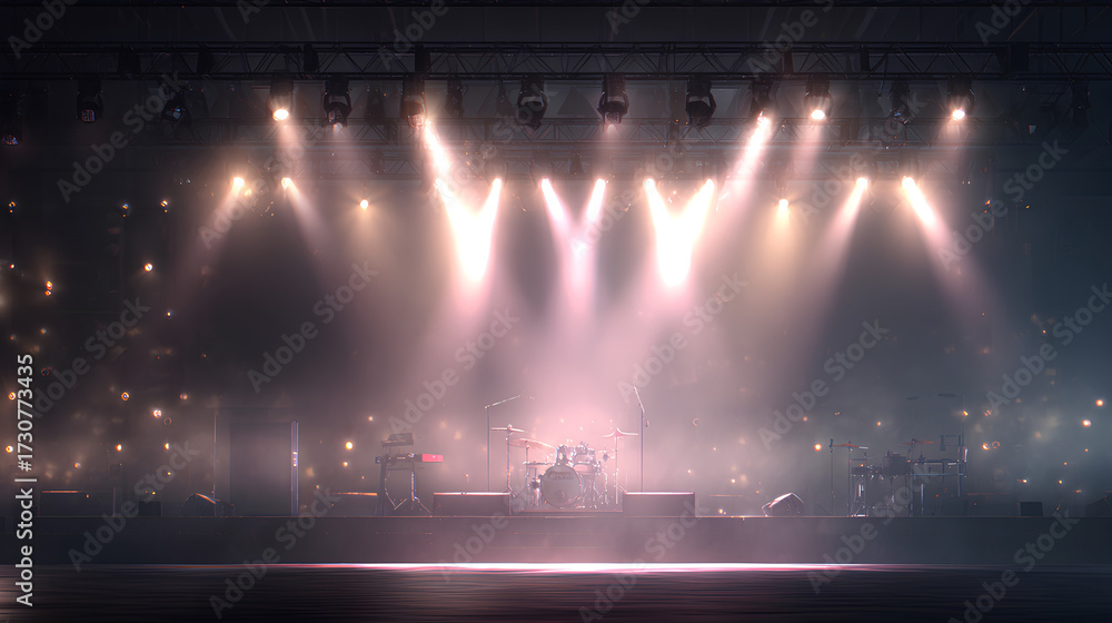 Obraz premium Stage lights in the night