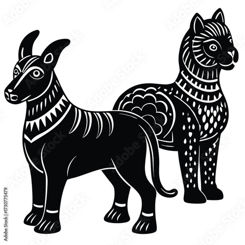 animal-figurines-isolated-on-pure-white-background.eps