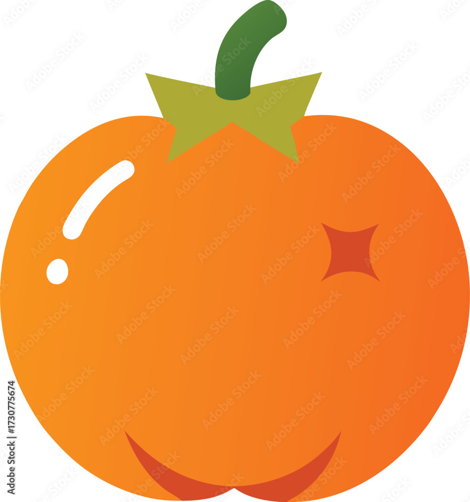 pumpkin smashed on the street  white background 