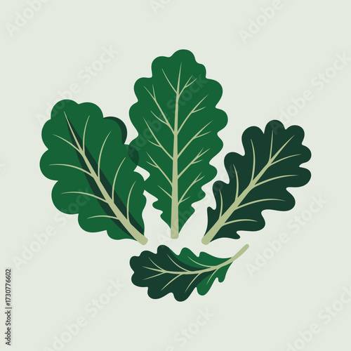 Celebrate National Kale Day with bold vector art of kale leaves, typography, cartoon characters, healthy food icons, and minimalist solid color illustrations for digital and print use
