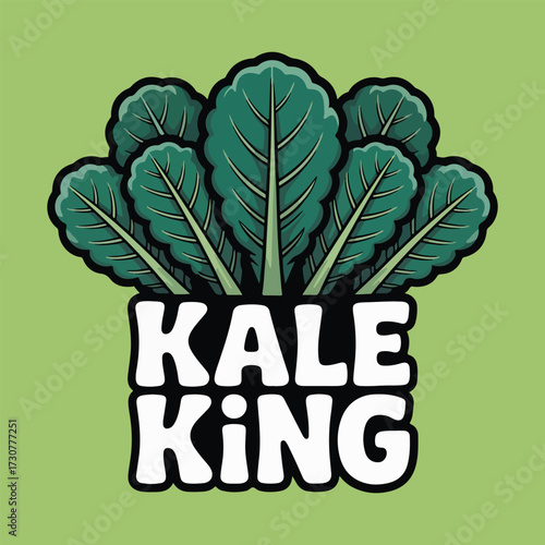 Celebrate National Kale Day with bold vector art of kale leaves, typography, cartoon characters, healthy food icons, and minimalist solid color illustrations for digital and print use
