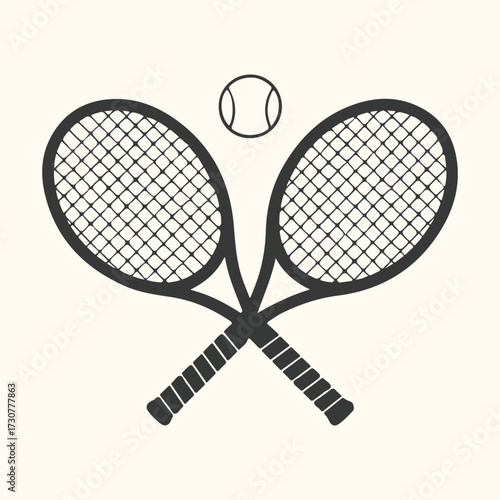 Vector art of a stylized black and white illustration of a rooster standing proudly in a circle, with grass at its feet, evoking a sense of farm life and rustic charm