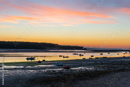 Fotografie Sunset at Findhorn, Scotland, UK
