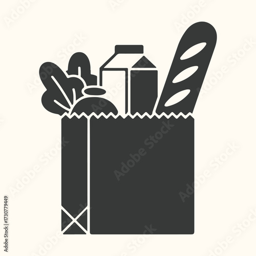 Vector art of a stylized illustration of a calculator and two sheets of paper, representing financial calculations, accounting, or business planning, with a clean, modern aesthetic