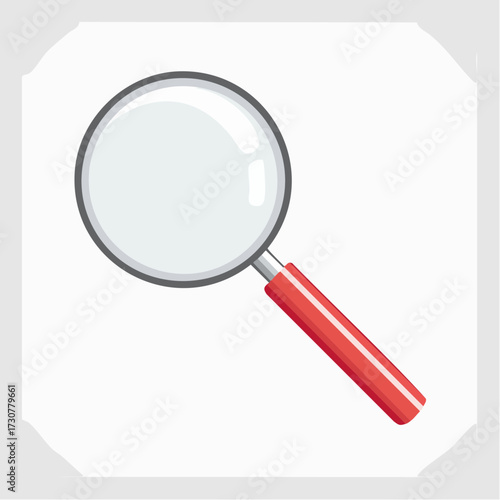 Magnifying Glass Isolated Illustration for Exploration and Discovery Concepts and Designs