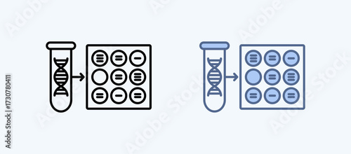 Digital Pcr Multiple Style Icon Collection
