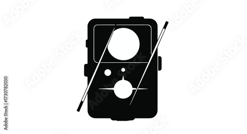 black and white photo camera