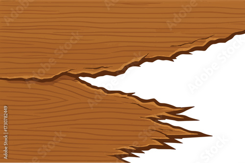 Broken Wood Texture Vector Design