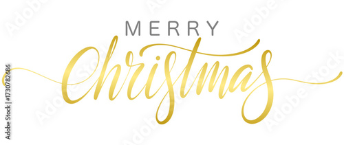 Merry christmas lettering calligraphy vector eps