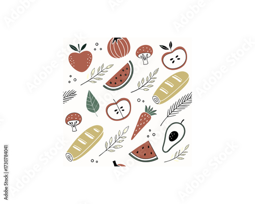 seamless-vector-pattern-with-contemporary-art-food Free SVG Download