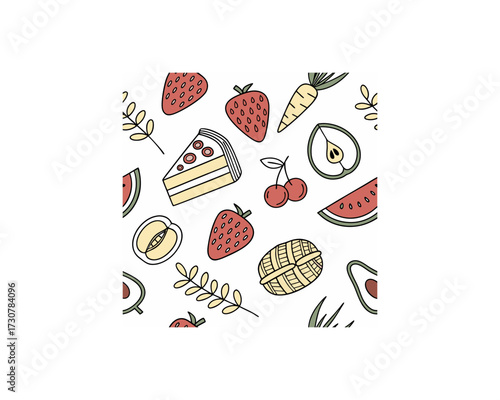 seamless-vector-pattern-with-contemporary-art-food Free SVG Download