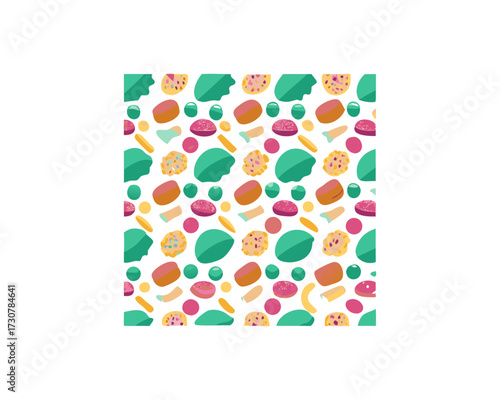 seamless-vector-pattern-with-contemporary-art-food Free SVG Download