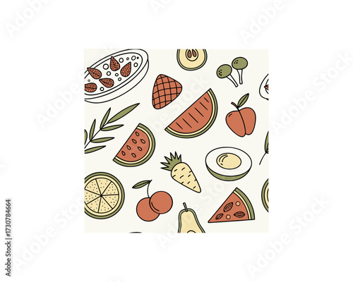 seamless-vector-pattern-with-contemporary-art-food Free SVG Download