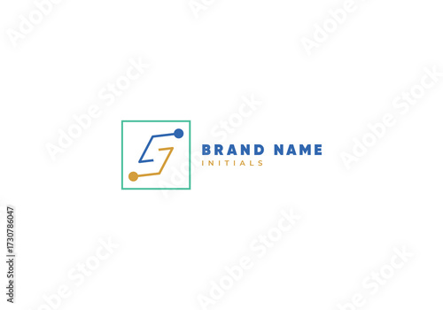 illustration of the letter S initial brand name logo vector