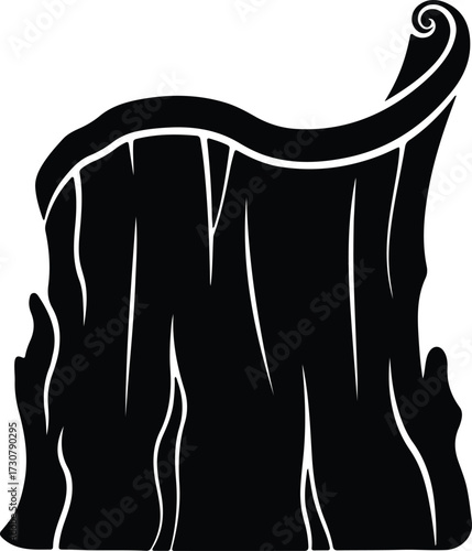 Vector Ancient parchment paper vintage antique paper silhouette Illustrator