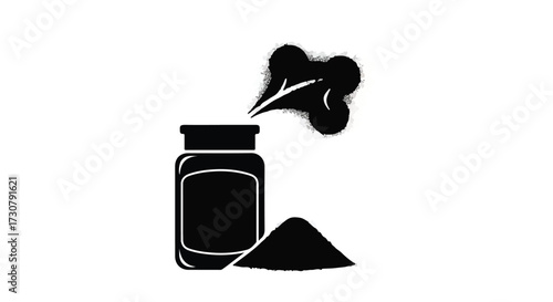 black cosmetic brush