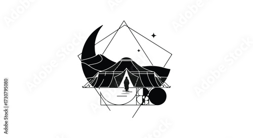 silhouette of a sailing ship
