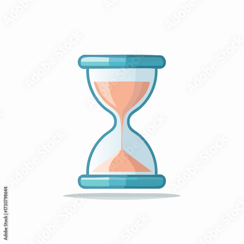 Elegant hourglass illustration symbolizing time management and deadline awareness for projects