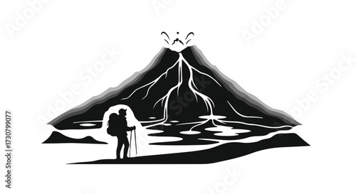 illustration of a tent on a white background