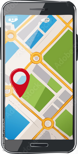 gps navigator with map